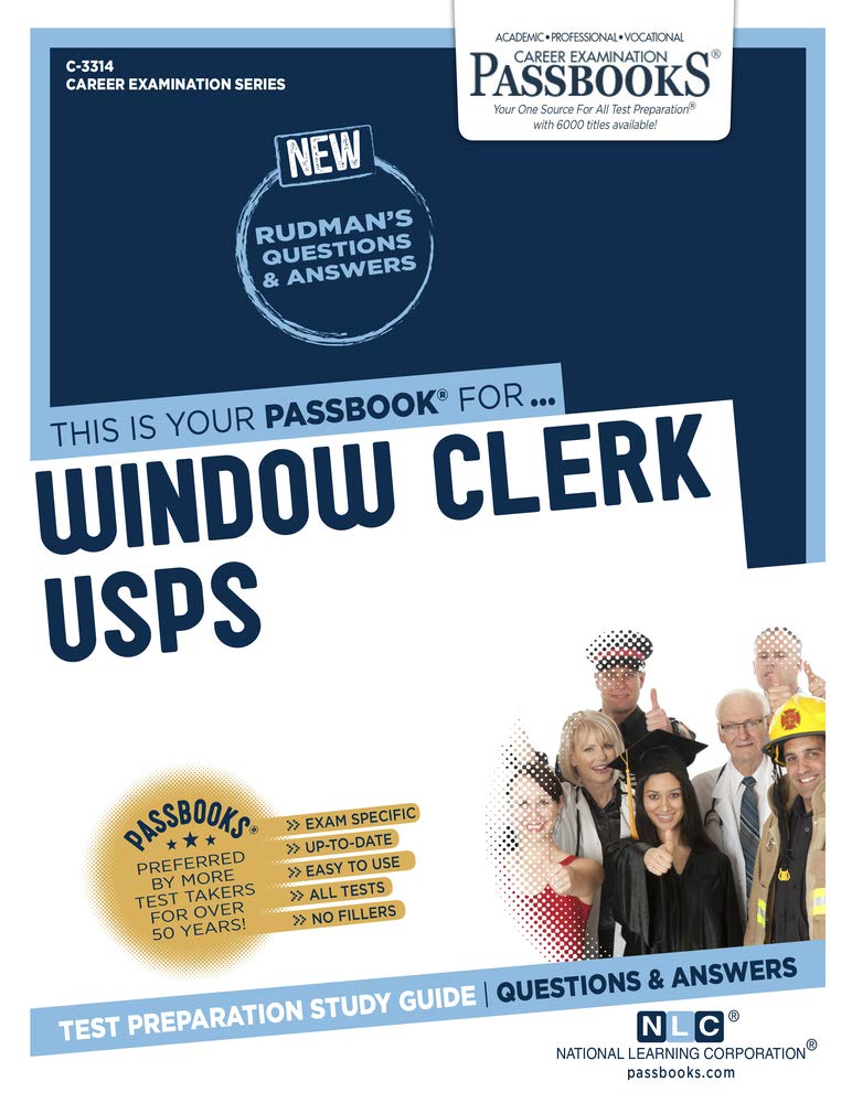 Window Clerk (USPS) (C-3314): Passbooks Study Guide (Career Examination Series) - Corrections Bookstore