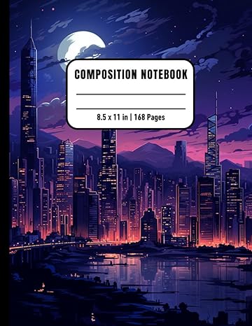 Night Skyscraper Composition Notebook For Inmates: Blank Sketch Book For Men And Women In Jail, Colorful Unrulled Black Journal For Journaling Note ... 168 Pages, Gift For Night Skyscraper Lovers - Corrections Bookstore