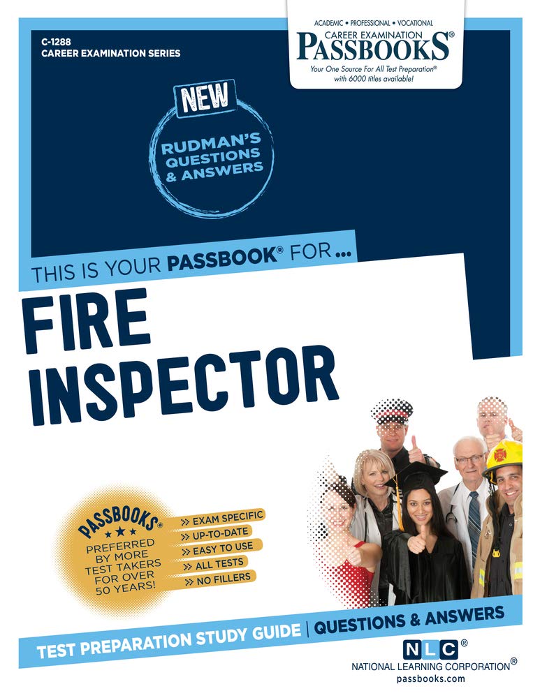 Fire Inspector (C-1288): Passbooks Study Guide (Career Examination Series) - Corrections Bookstore