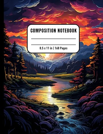 Nature Landscapes Composition Notebook For Inmates: Blank Sketch Book For Men And Women In Jail, Colorful Unrulled Black Journal For Journaling Note ... 168 Pages, Gift For Nature Scenes Lovers - Corrections Bookstore