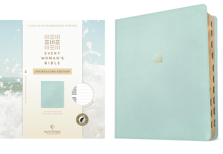 NLT Every Woman's Bible, Journaling Edition, Filament Enabled (Leatherlike, Seafoam Blue, Indexed, Red Letter) by New Living Translation