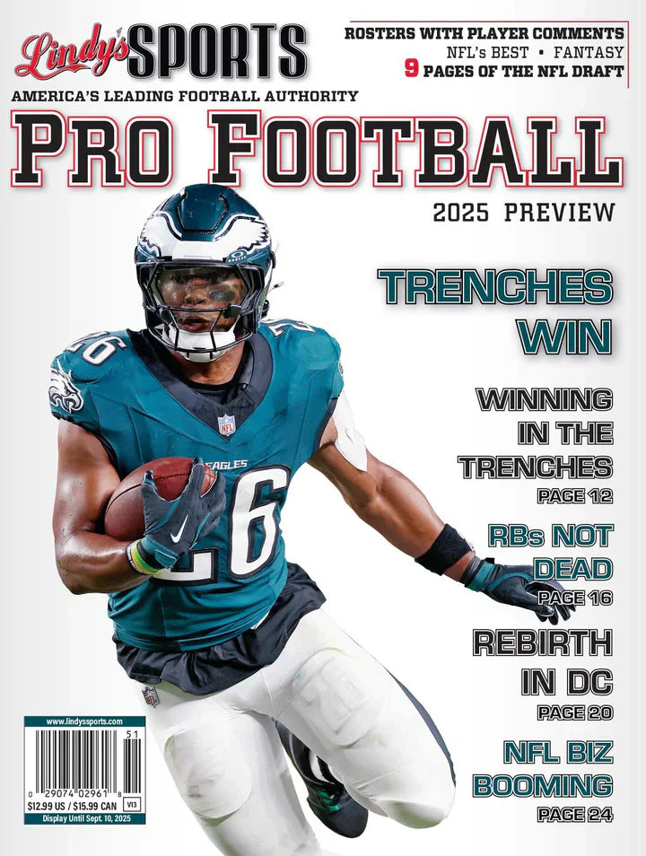 Lindy's Pro Football 2025-2026 - In Stock Sports Magazines - Corrections Bookstore