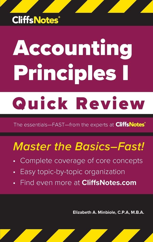 CliffsNotes Accounting Principles I: Quick Review - Corrections Bookstore