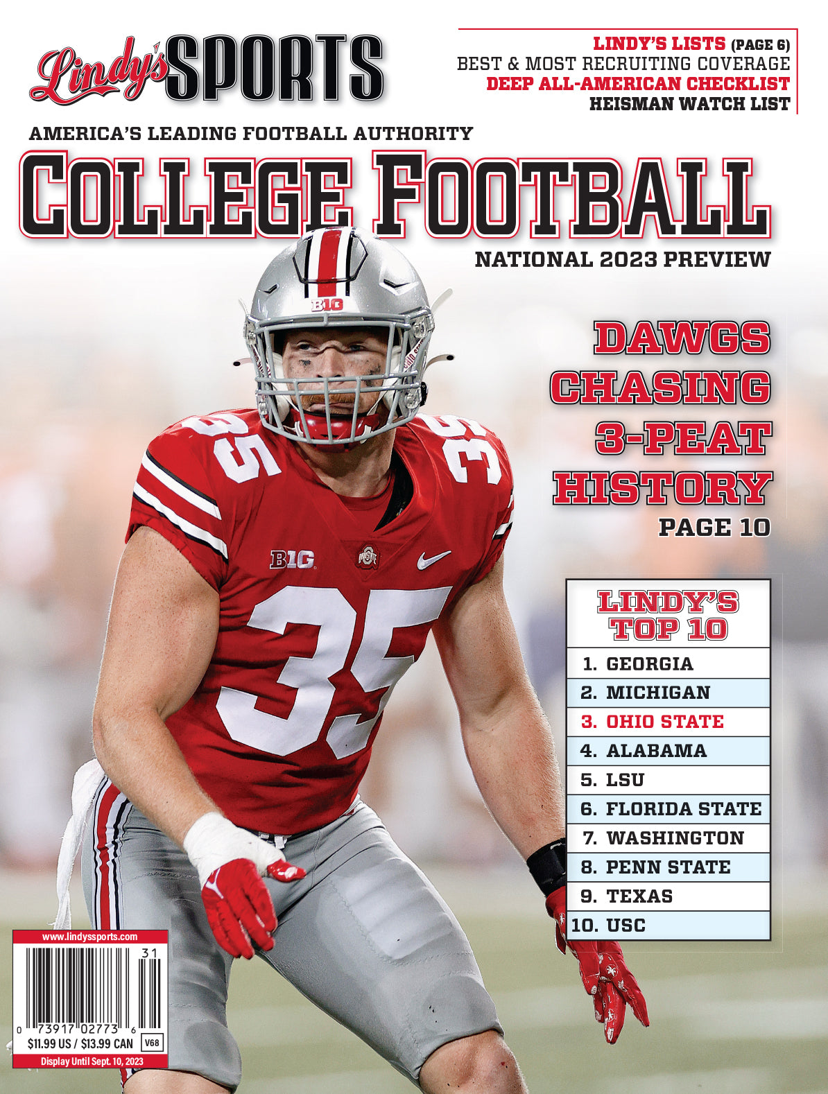 Lindy's 2023 National College Football Magazine - Corrections Bookstore