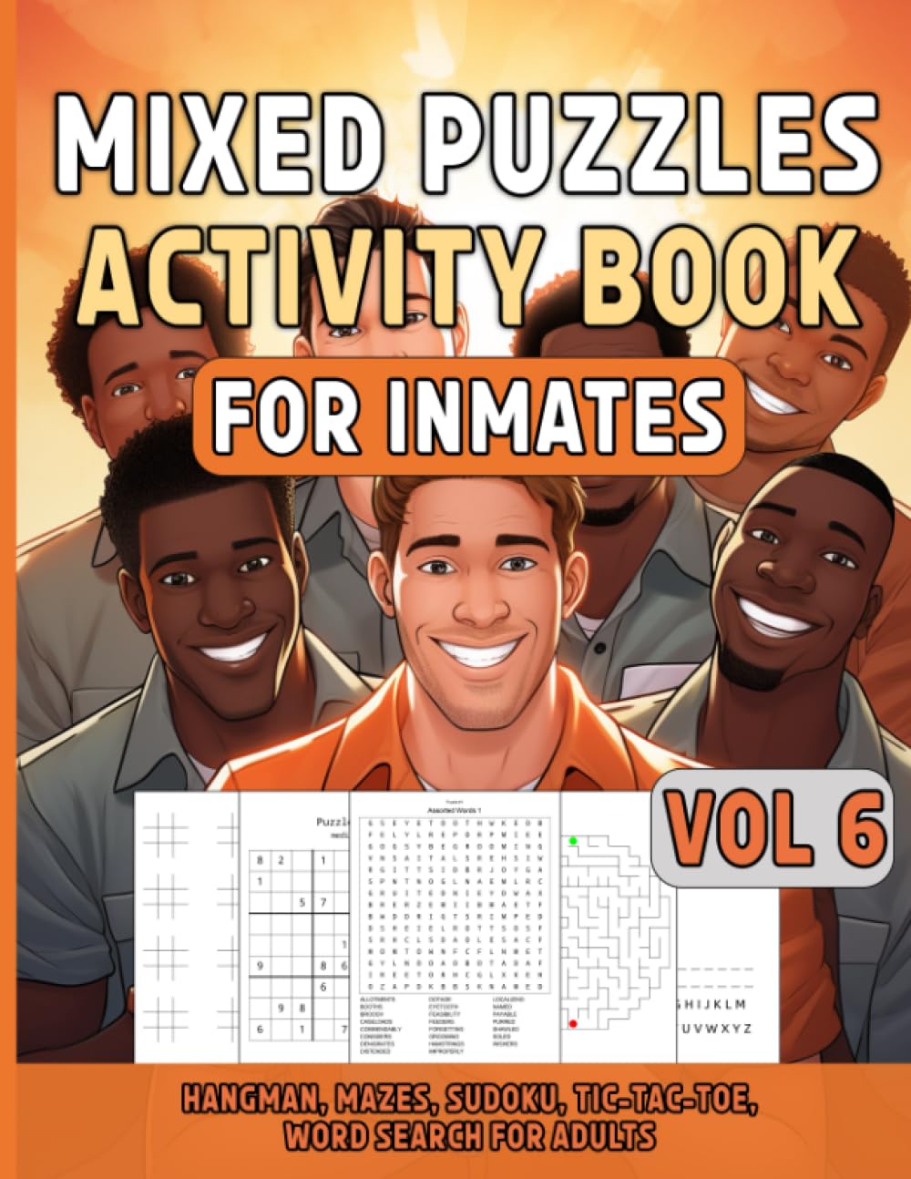 Mixed Puzzles Activity Book For Inmates Vol 6 - Corrections Bookstore