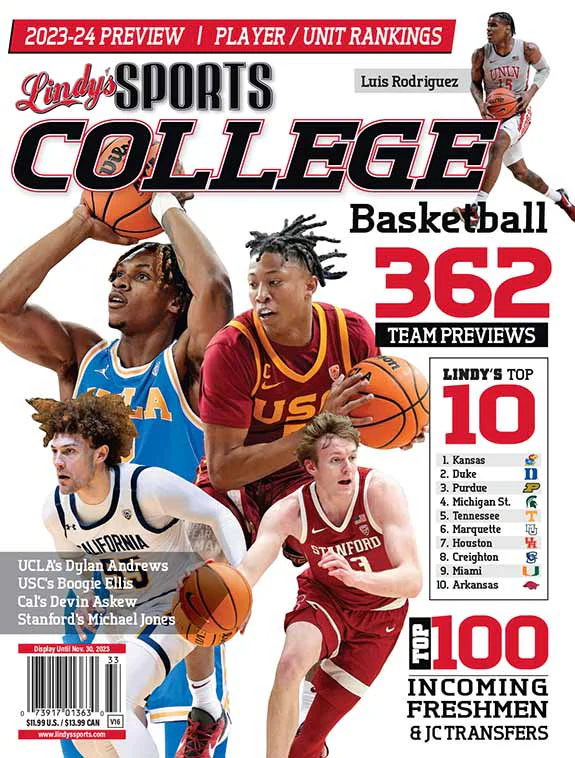 Lindys Basketball Magazine Sports Magazines Lindys Sports 2023-24 College Basketball (Covers Vary)