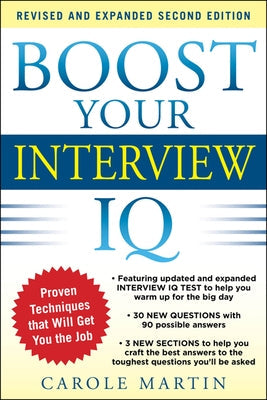 Boost Your Interview IQ 2/E Paperback McGraw-Hill Companies