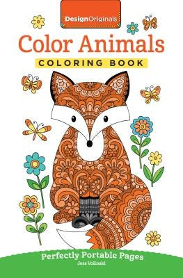 Color Animals Coloring Book: Perfectly Portable Pages Paperback Design Originals
