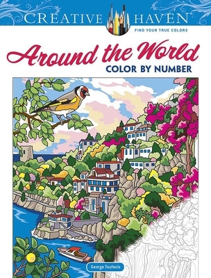 Creative Haven Around the World Color by Number Paperback Dover Publications