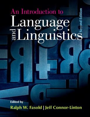 An Introduction to Language and Linguistics Paperback Cambridge University Press