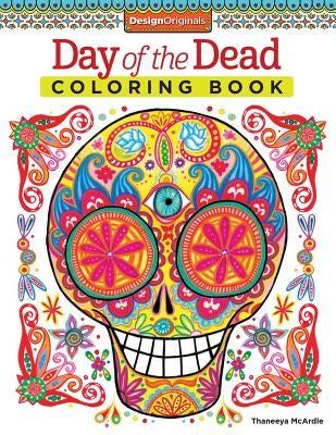 Day of the Dead Coloring Book Paperback Design Originals