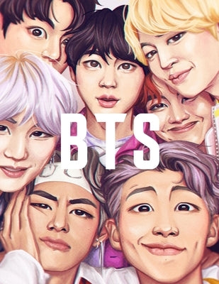 Bts: Coloring Book for Stress Relief, Happiness and Relaxation: 방탄소년단 for ARMY and KPOP Paperback Independently Published