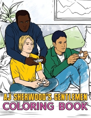AJ Sherwood's Gentlemen Coloring Book Paperback Aj Sherwood