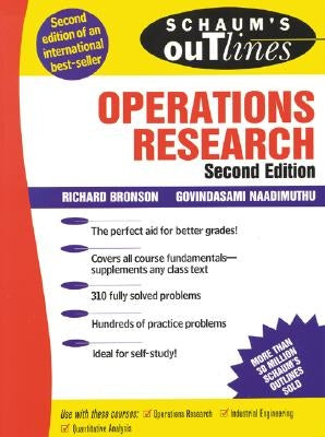 Schaum's Outline of Operations Research Paperback McGraw-Hill Companies