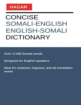 Concise Somali-English/English-Somali Dictionary Paperback Createspace Independent Publishing Platform