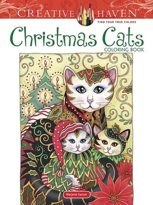 Creative Haven Christmas Cats Coloring Book Paperback Dover Publications