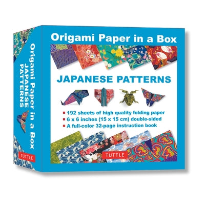 Origami Paper in a Box - Japanese Patterns: 192 Sheets of Tuttle Origami Paper: 6x6 Inch Origami Paper Printed with 10 Different Patterns: 32-Page Ins Other Tuttle Publishing