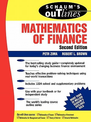 Schaum's Outline of Mathematics of Finance Paperback McGraw-Hill