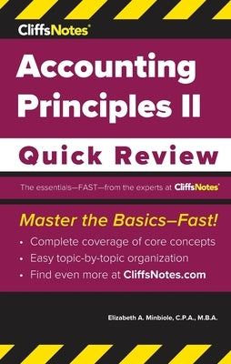 CliffsNotes Accounting Principles II: Quick Review Paperback Cliffsnotes
