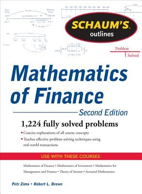 Schaum's Outline of Mathematics of Finance, Second Edition Paperback McGraw-Hill Companies