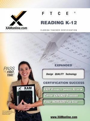 FTCE Reading K-12 Teacher Certification Test Prep Study Guide Paperback Xamonline.com