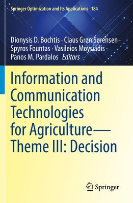 Information and Communication Technologies for Agriculture--Theme III: Decision Paperback Springer