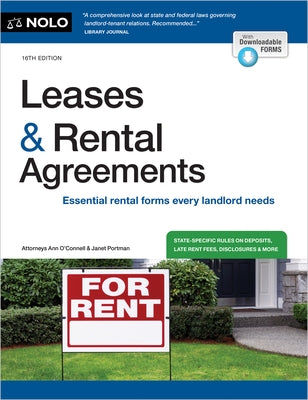 Leases & Rental Agreements by O'Connell, Ann