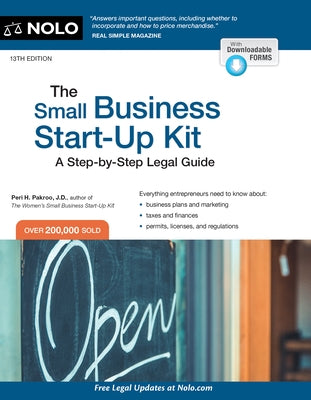 The Small Business Start-Up Kit: A Step-By-Step Legal Guide Paperback NOLO