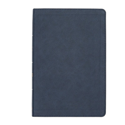 CSB Large Print Thinline Bible, Navy Leathertouch by Csb Bibles by Holman