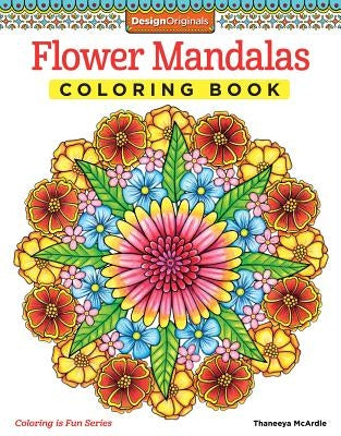 Flower Mandalas Coloring Book Design Originals