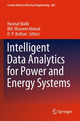 Intelligent Data Analytics for Power and Energy Systems Paperback Springer