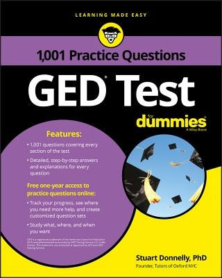 GED Test: 1,001 Practice Questions for Dummies Paperback For Dummies