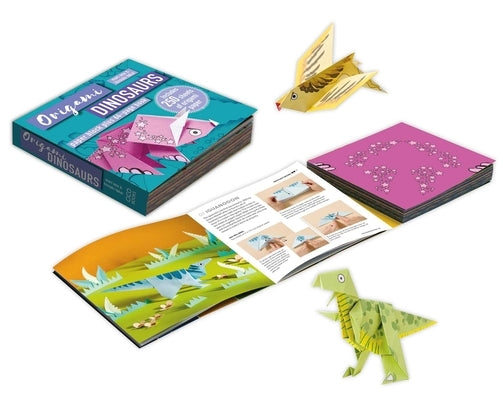 Origami Dinosaurs: Paper Block Plus 64-Page Book Paperback Cico