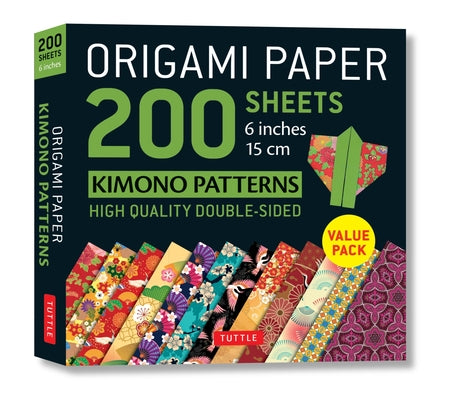 Origami Paper 200 Sheets Kimono Patterns 6 (15 CM): Tuttle Origami Paper: Double-Sided Origami Sheets Printed with 12 Patterns (Instructions for 6 Pro Loose Leaf Tuttle Publishing