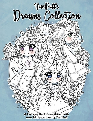 YamPuff's Dreams Collection: A Coloring Book Compilation with Over 90 Illustrations by YamPuff Paperback Yasmeen Eldahan