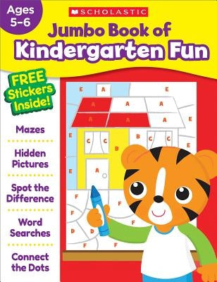 Jumbo Book of Kindergarten Fun Workbook Paperback Scholastic Teaching Resources