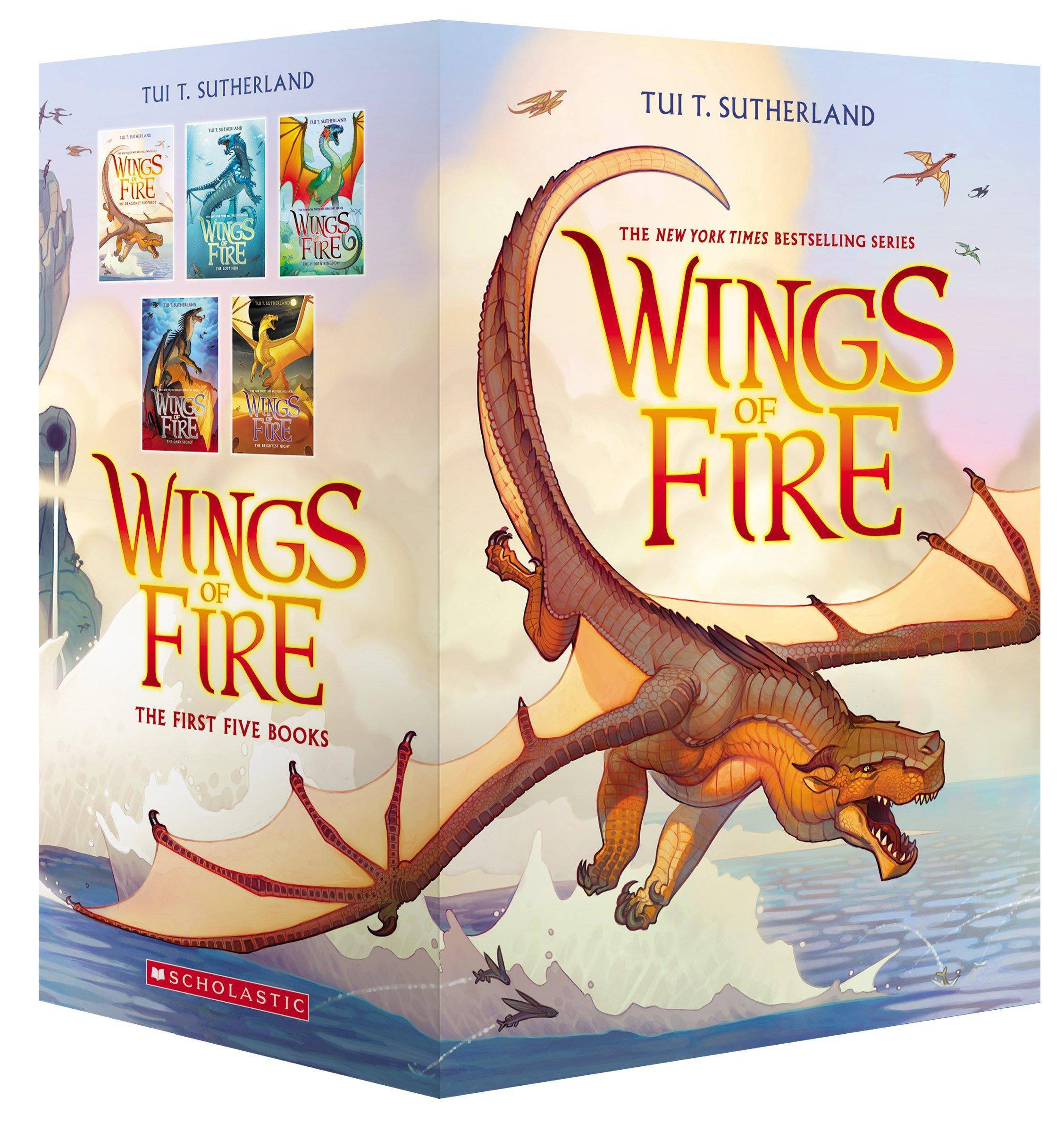 Wings of Fire Boxset, Books 1-5 (Wings of Fire) Children's Books Tui T. Sutherland