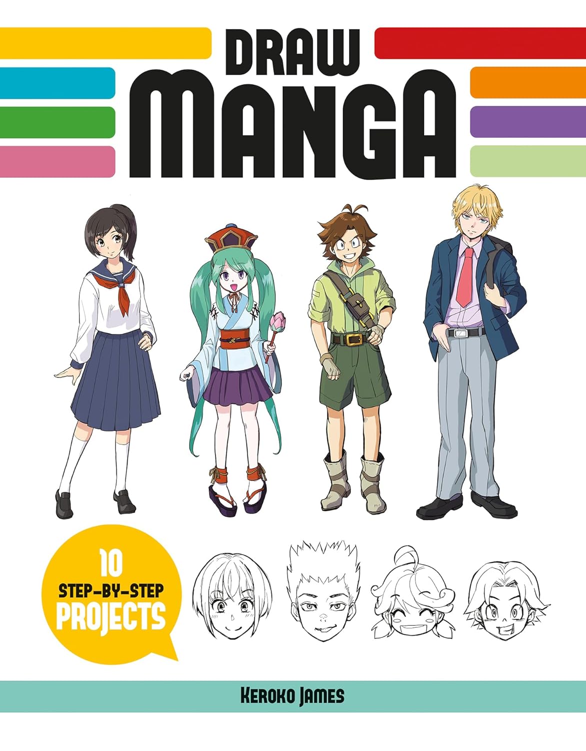 Draw Manga: 10 Step-By-Step Projects - Corrections Bookstore