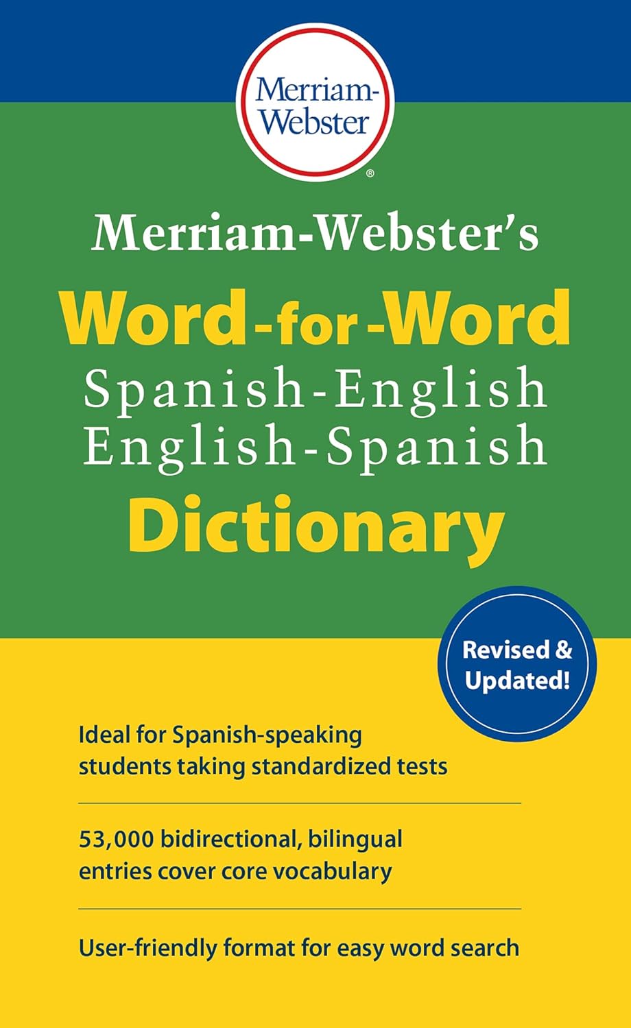 Merriam-Webster's Word-for-Word Spanish-English Dictionary (Multilingual, English and Spanish Edition) - Corrections Bookstore 