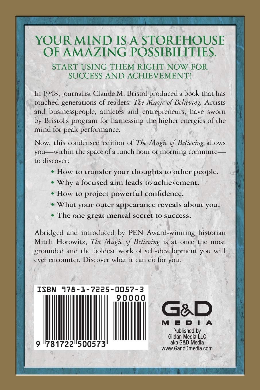 The Magic of Believing (Condensed Classics): The Immortal Program to Unlocking the Success-Power of Your Mind - Corrections Bookstore
