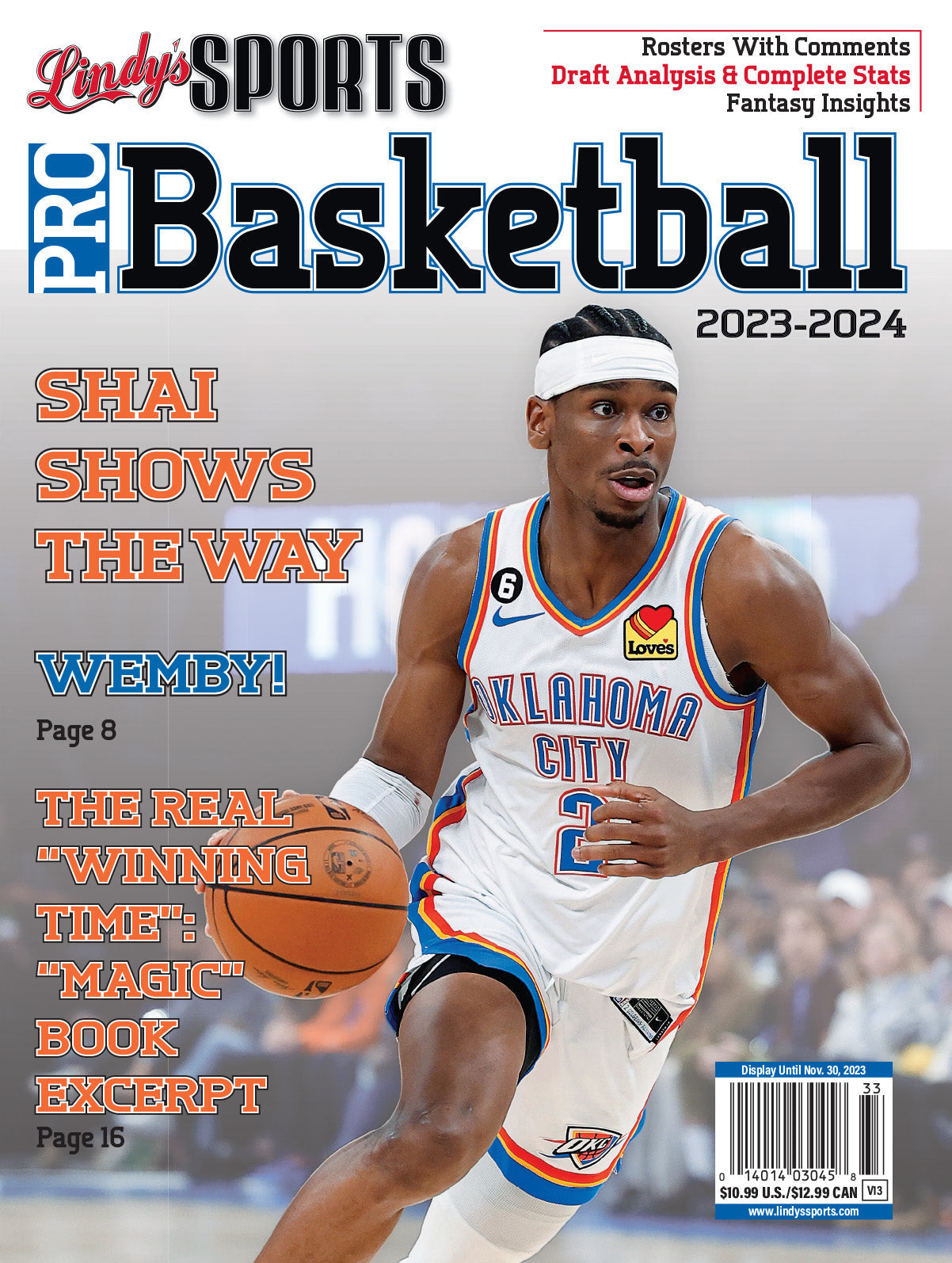 Lindy's Sports 2023-24 Pro Basketball Magazine - PRE ORDER - Corrections Bookstore