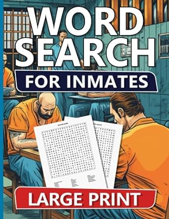 Word Search Book For Inmates Men Easy, Medium & Hard Puzzles For Adults With Solutions, Fun And Brain-Challenging Puzzle Activity, Puzzlers Books For Beginners And Advanced Paperback - Corrections Bookstore