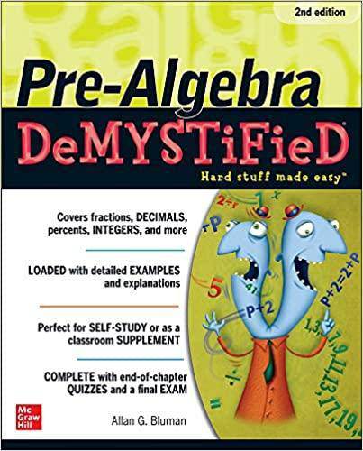 Pre-Algebra Demystified Mathematics | Algebra Allan Bluman