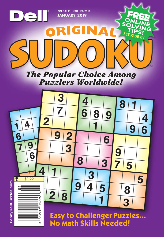 Dell Original Sudoku Magazine Magazines Subscriptions Dell Original Sudoku
