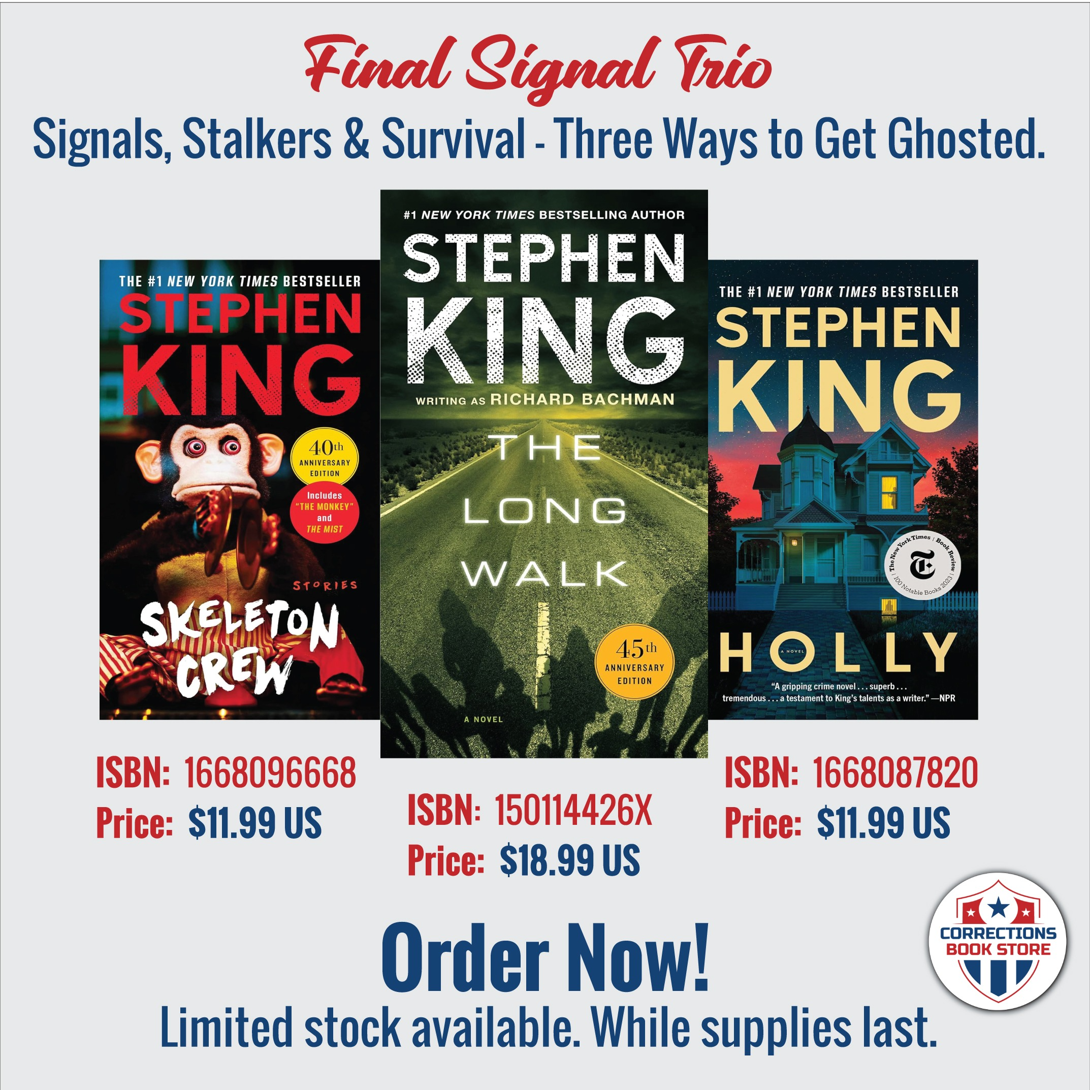 Final Signal Trio - Horror Bundle - Corrections Bookstore 