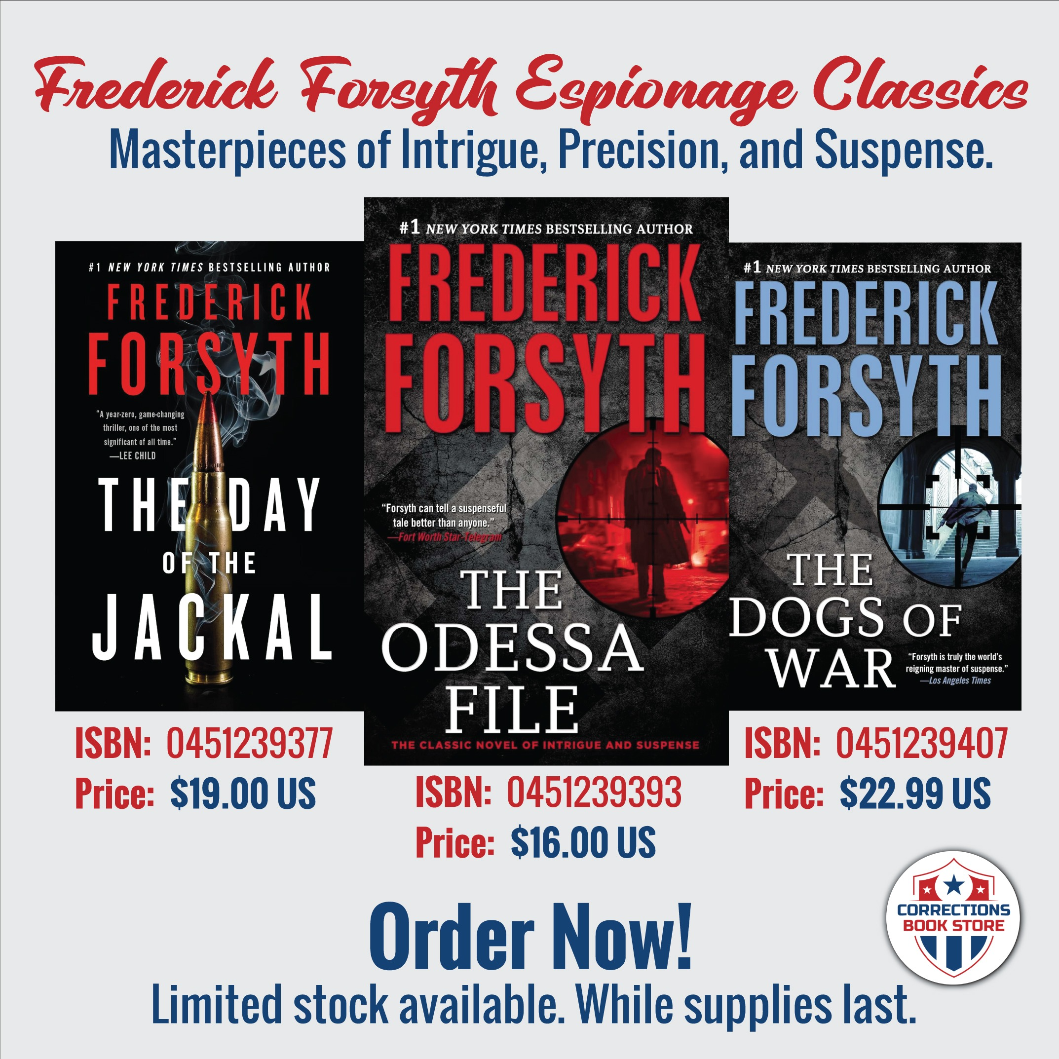 Frederick Forsyth Espionage Classics - Corrections Bookstore 