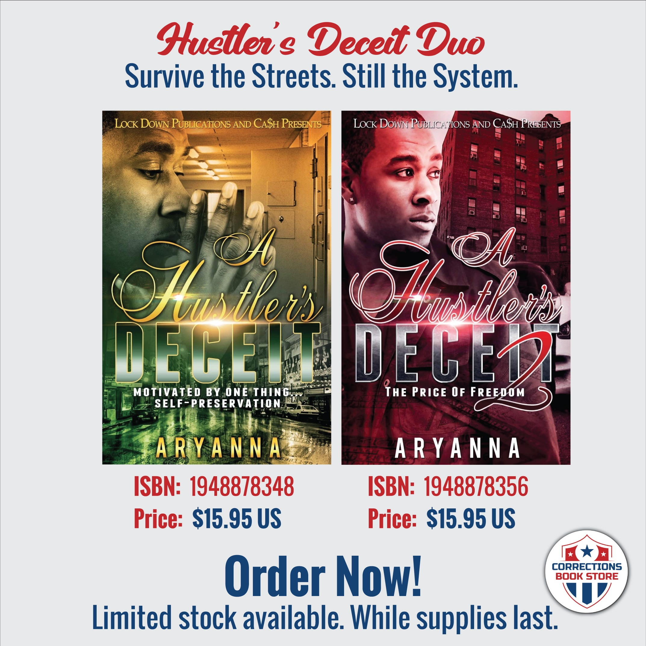 Hustler's Deceit Duo - Urban Fiction Bundle - Corrections Bookstore 