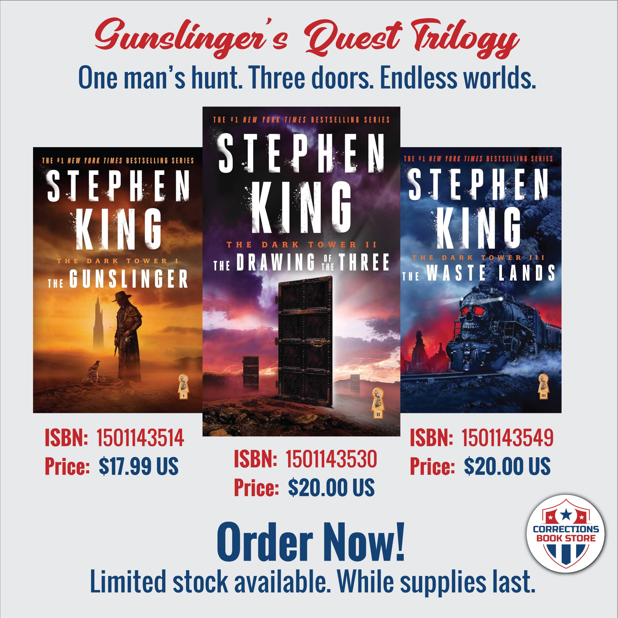 Gunslinger's Quest Trilogy - Dark Tower Bundle - Corrections Bookstore 