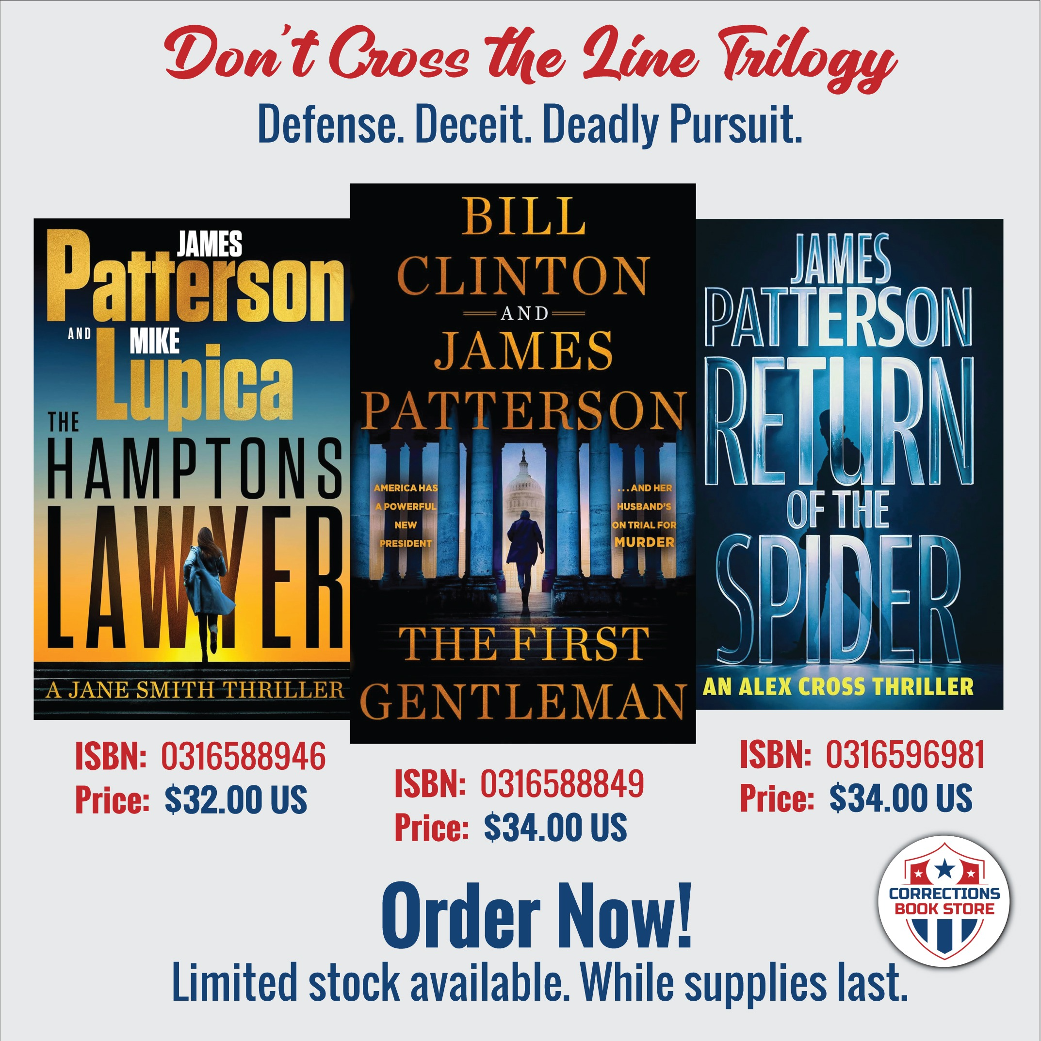 Don't Cross the Line Trilogy - Corrections Bookstore 