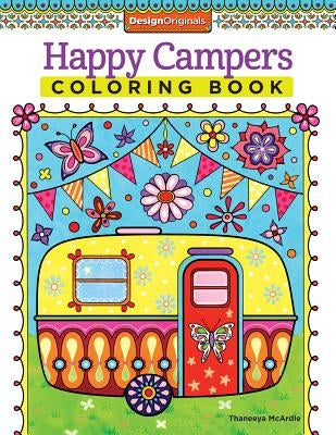 Happy Campers Coloring Book Paperback Design Originals